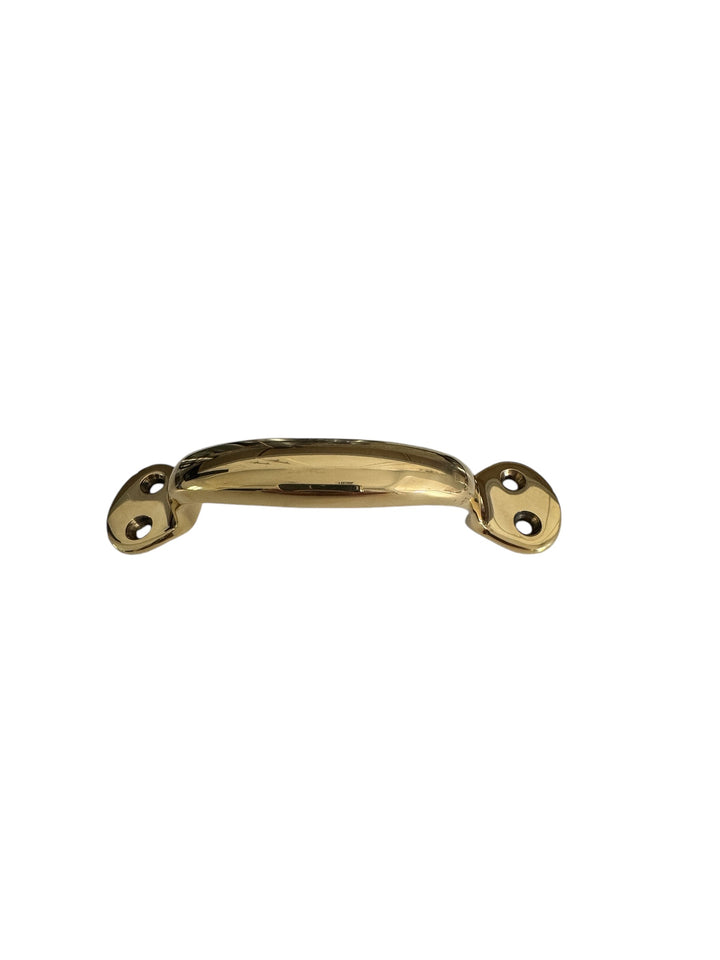 Vintage Polished Brass Handle or grip for drawers, doors and windows. - Purdy Hardware - Pulls