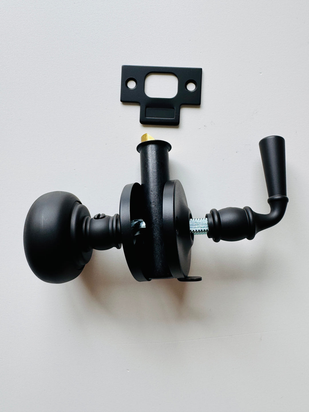 Oil rubbed Bronze Screen Door Mortise Latch with Knob & Lever - Purdy Hardware - Door Hardware