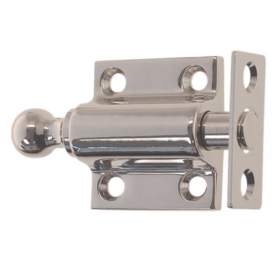 Sash ventilating bolt | Polished Nickel - Purdy Hardware - Hooks