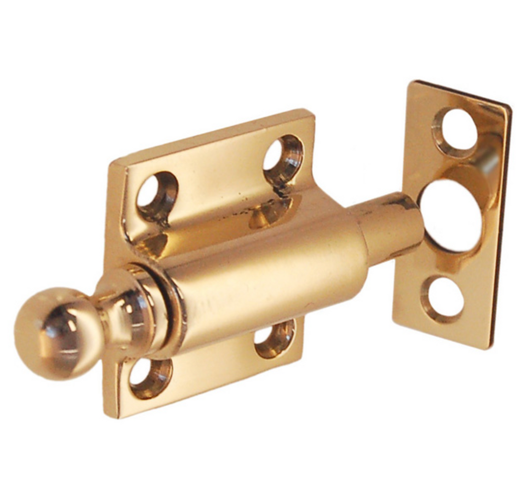 Sash ventilating bolt | Lacquered Brass - Purdy Hardware - Hooks