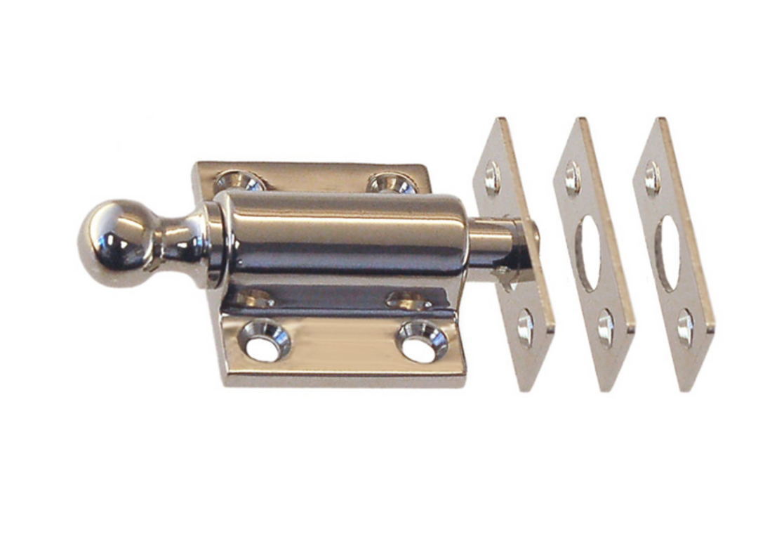 Sash ventilating bolt | Polished Nickel - Purdy Hardware - Hooks