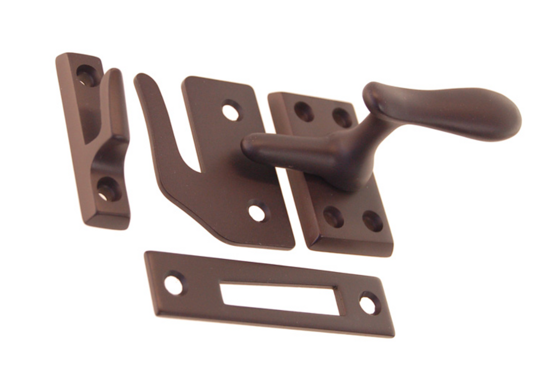 Casement window latch with 3 strikes | Oil Rubbed Bronze - Purdy Hardware - Window Lash