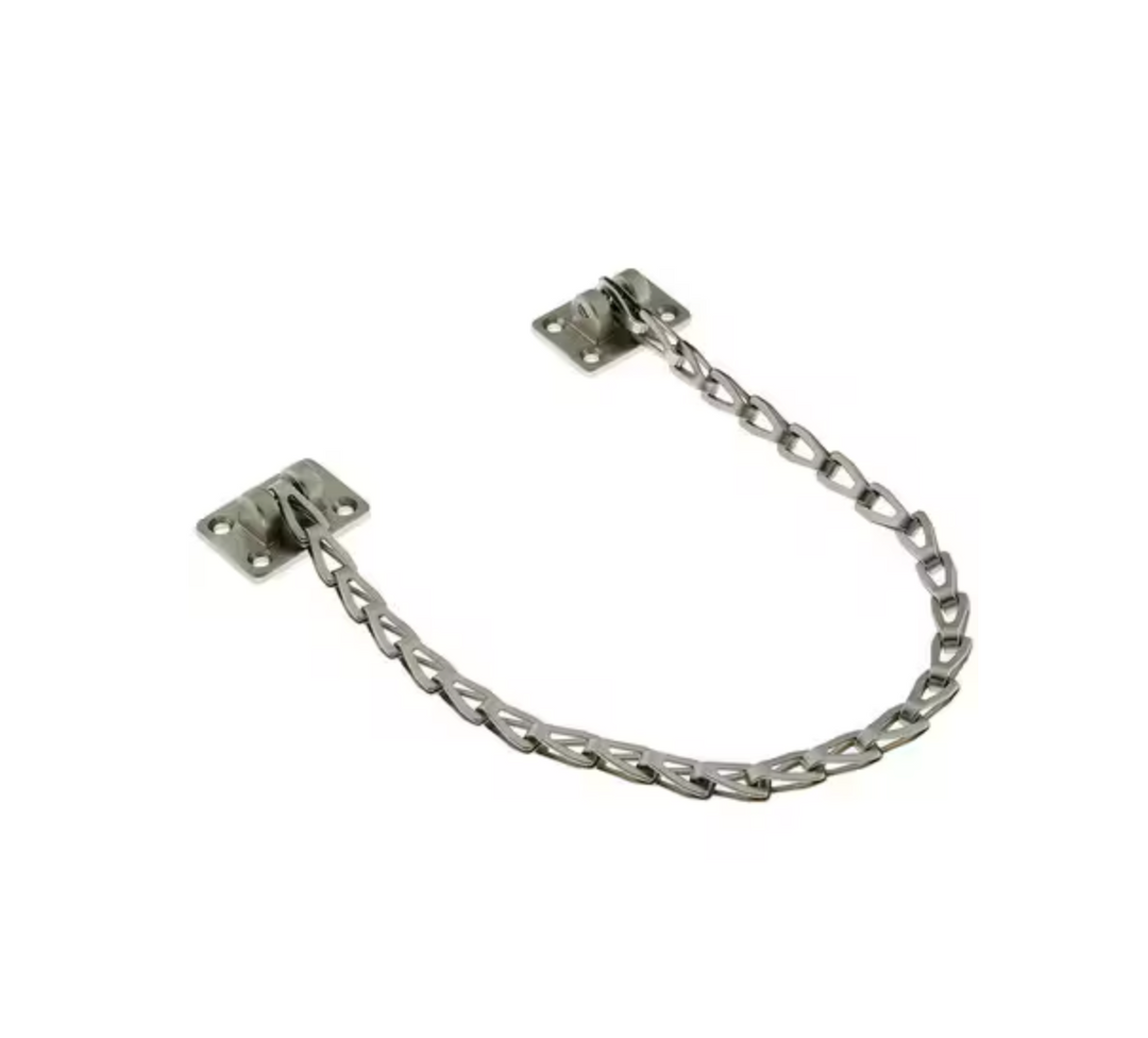 Brushed Nickel 15" Long Adjustable Transom Chain - Purdy Hardware - Transom Chain