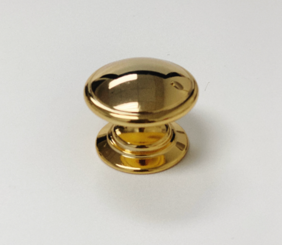 Brass Campaign Style Drawer Pull - Plain Recessed Drawer Pull Cabinet Drawer Pull - Purdy Hardware - Solid Brass Campaign