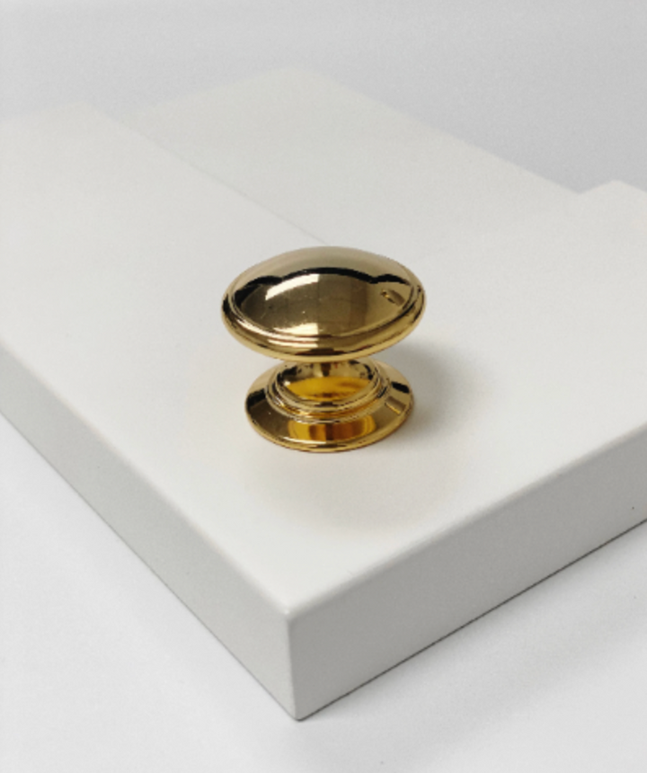 Brass Campaign Style Drawer Pull - Plain Recessed Drawer Pull Cabinet Drawer Pull - Purdy Hardware - Solid Brass Campaign