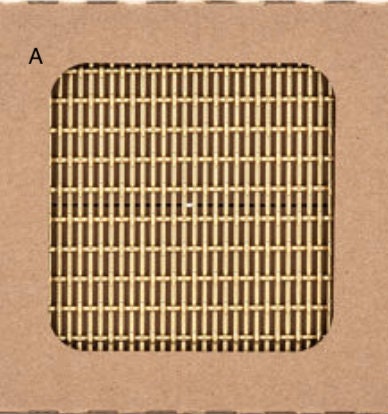 Wire Mesh Brass Architectural Woven  "Style A" Satin Brass Furniture and Creative Grille Mesh