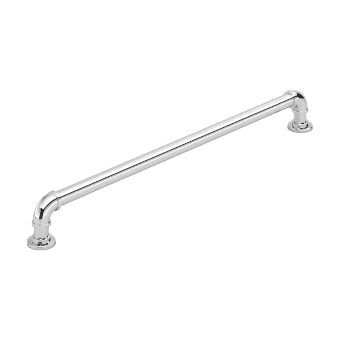 Chrome "Eklektikos" Pipe  Cabinet Knob & Drawer Pull