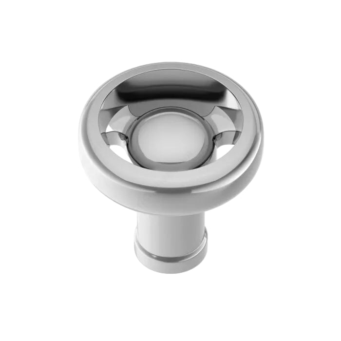 Chrome "Eklektikos" Pipe  Cabinet Knob & Drawer Pull
