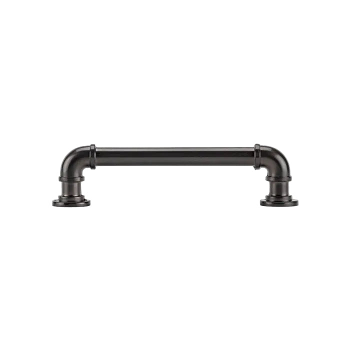 Matte Black "Eklektikos" Pipe  Cabinet Knob & Drawer Pull - Purdy Hardware - Cabinet Knob