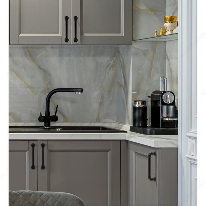 Matte Black "Eklektikos" Pipe  Cabinet Knob & Drawer Pull - Purdy Hardware - Cabinet Knob