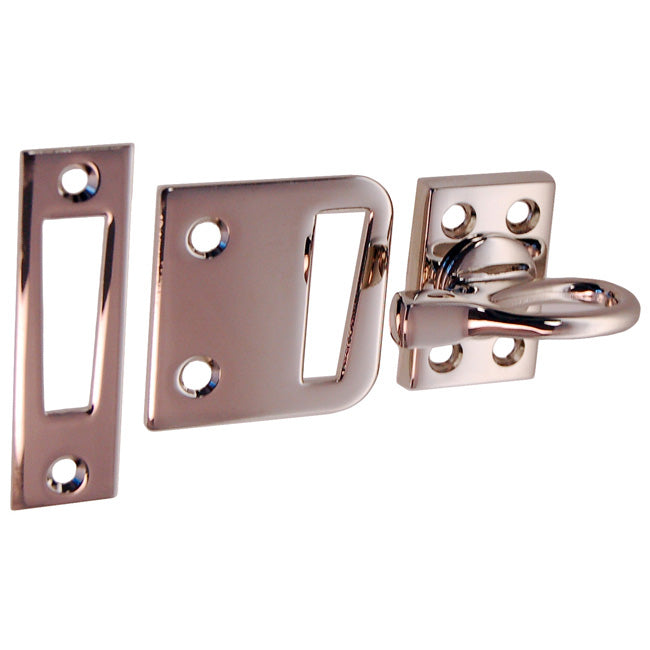 Solid Polished Nickel Casement Window Latch with Ring Handle - Purdy Hardware - Hooks