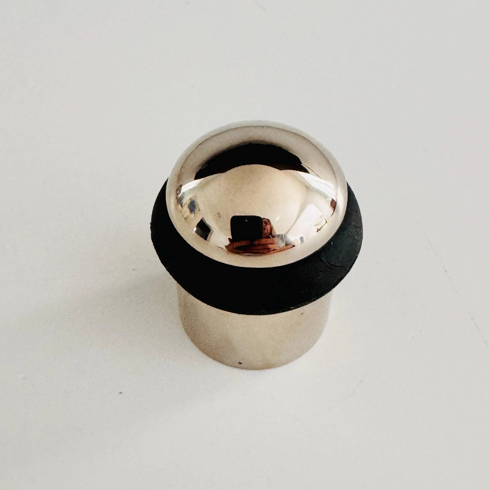 Polished Nickel Solid-Brass Door Stopper for  Wall and Floor - Purdy Hardware - 