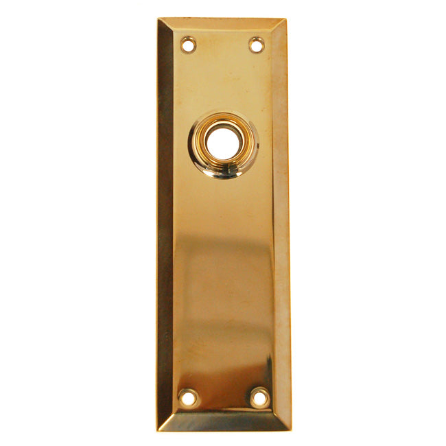 Polished Brass Trim Plate (Escutcheon) for Doors - Purdy Hardware - 