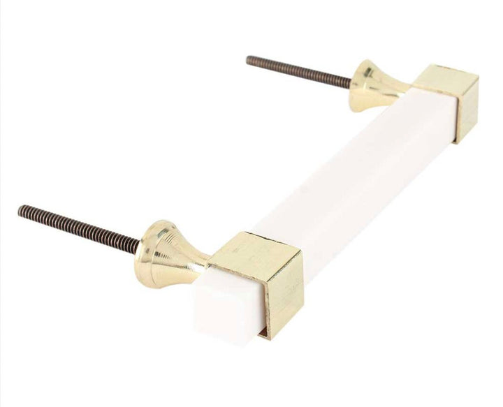 Brass Cabinet Off-White Natural Bone Drawer Pull - Purdy Hardware - 