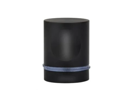 Glass Door Single Hole Black Coated Shower Knob - Purdy Hardware - 