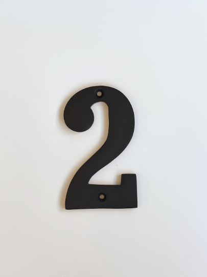 Solid Oil-Rubbed Bronze 4" House Numbers