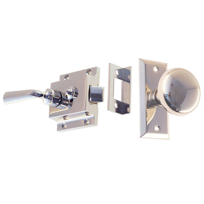 Solid Polished Nickel Screen Door Latch - Purdy Hardware - Hooks