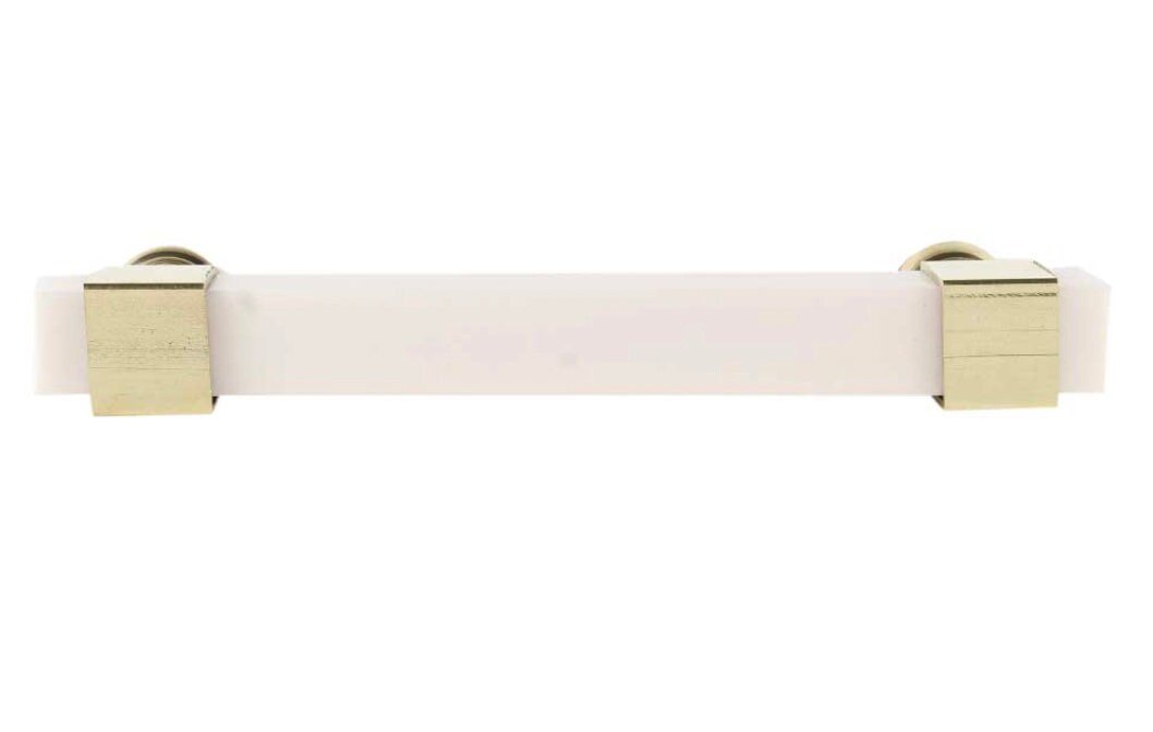 Brass Cabinet Off-White Natural Bone Drawer Pull - Purdy Hardware - 