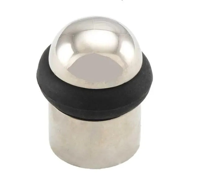 Polished Nickel Solid-Brass Door Stopper for  Wall and Floor - Purdy Hardware - 