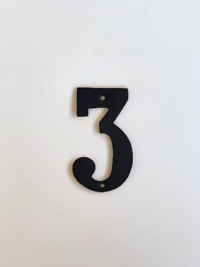 Solid Oil-Rubbed Bronze 4" House Numbers