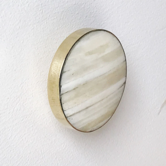 Round Brass and Bone Inlay Cabinet Knobs – Purdy Hardware