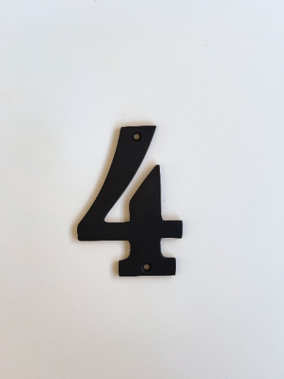 Solid Oil-Rubbed Bronze 4" House Numbers