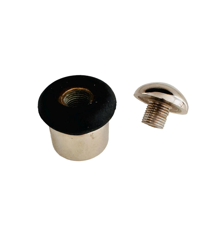 Polished Nickel Solid-Brass Door Stopper for  Wall and Floor