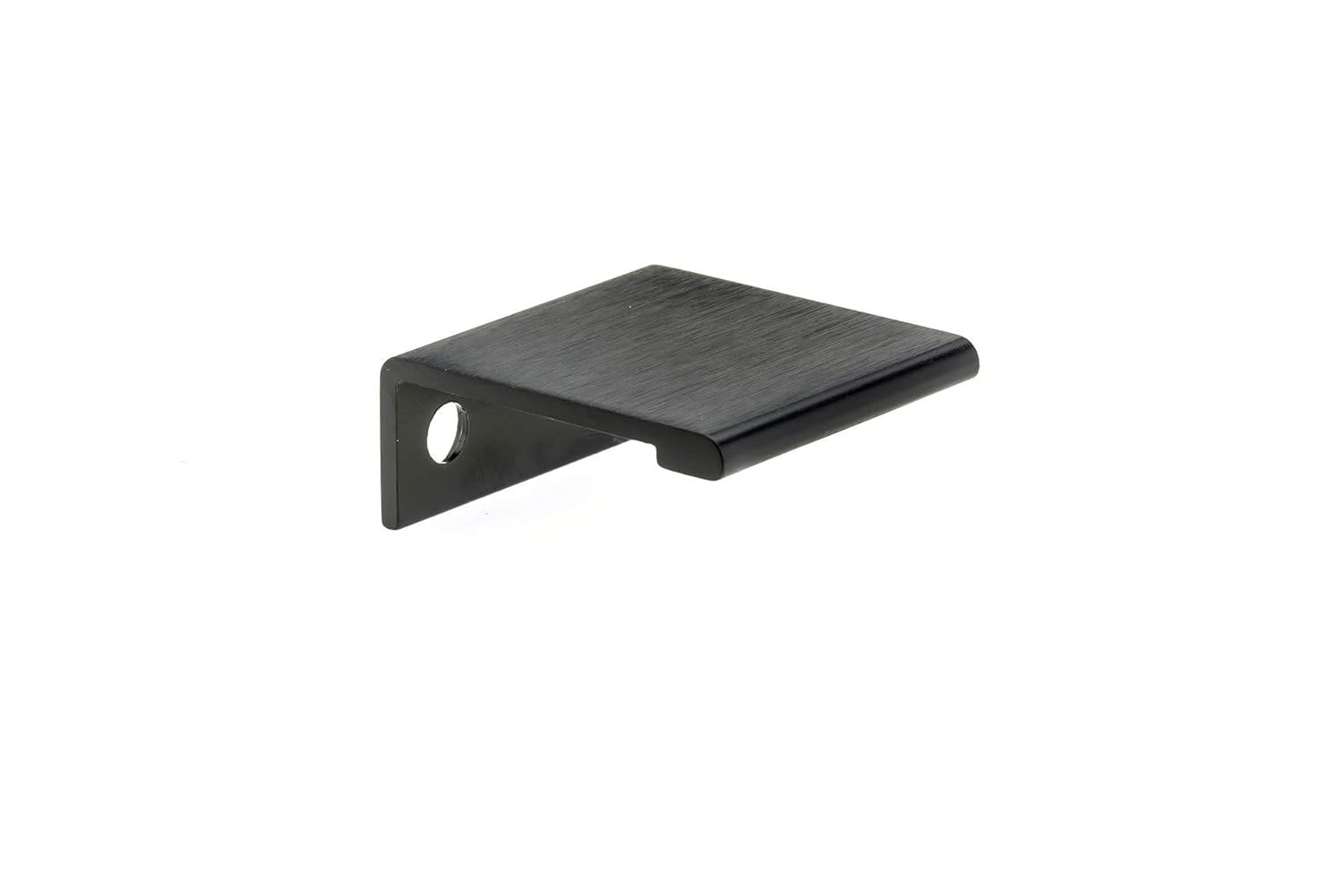 Brushed Black "Tate" Edge Tab Drawer Pulls - Purdy Hardware - 