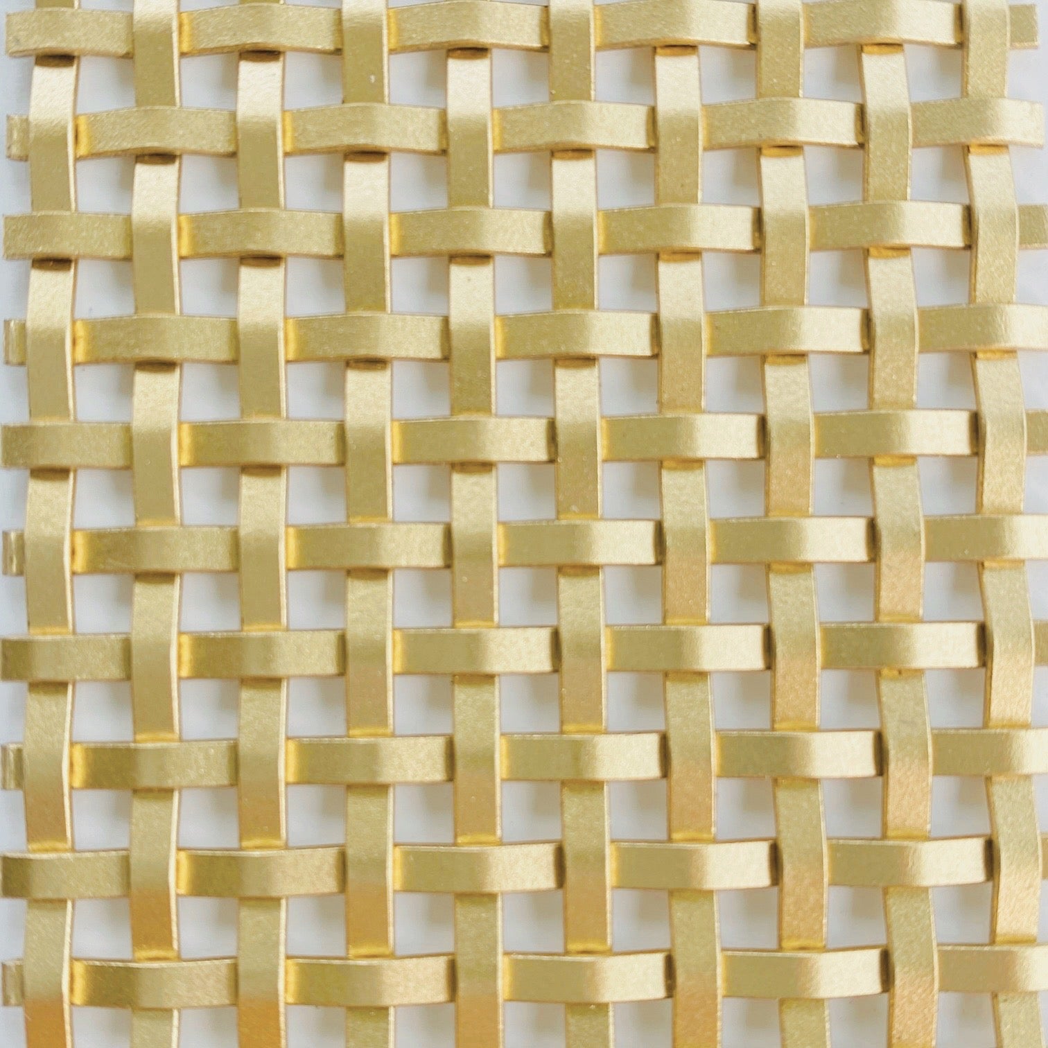 Wire Mesh Brass Architectural Woven  "Style AA" Satin Brass Creative Grille - Purdy Hardware - Wire Mesh