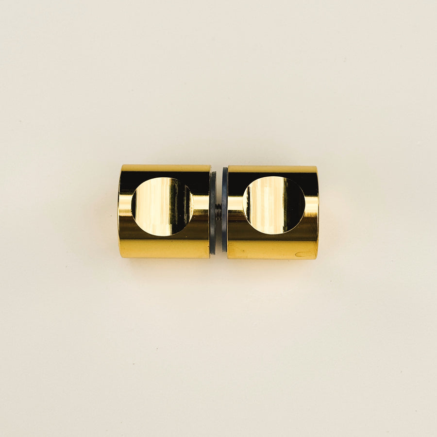Glass Door Single Hole Knob Gold Finished Shower Door Knob - Purdy Hardware - 