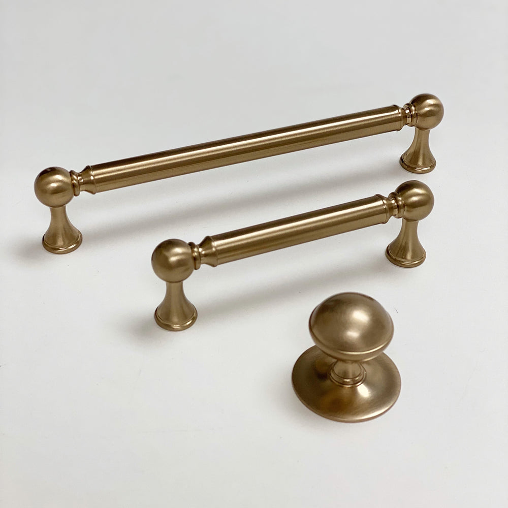 Champagne Bronze Transitional "Queen B" Cabinet Knob - Purdy Hardware - 