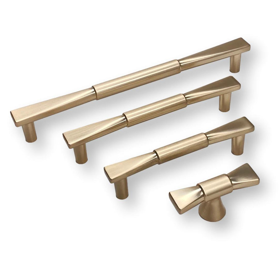 Champagne Bronze "Candy Bow" Cabinet Drawer Pull - Purdy Hardware - 