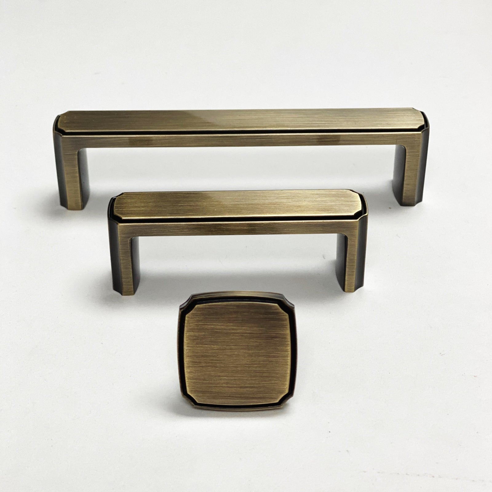 Antique English Square Drawer Knobs & Pulls - Purdy Hardware - 
