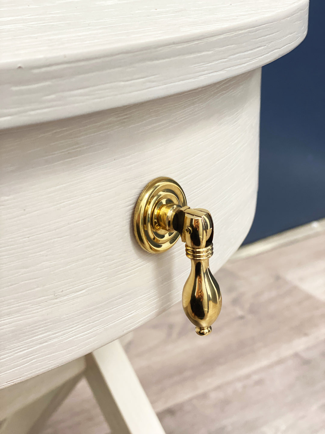 Solid Polished Brass Drop Pull Cabinet Hardware, Drawer Furniture - Purdy Hardware - Knbos