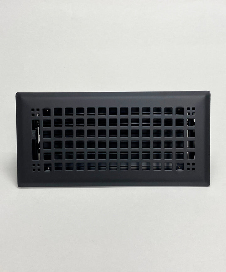 Decorative Black "Squares" Metal Register - Purdy Hardware - Registers