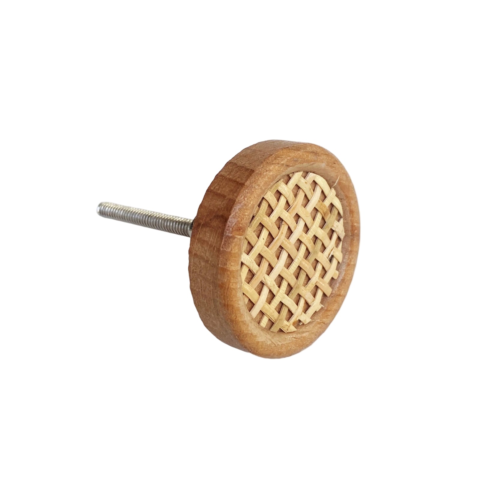 Rattan & Wood  "Marge" Cabinet Knob Drawer Pull - Purdy Hardware - Knobs