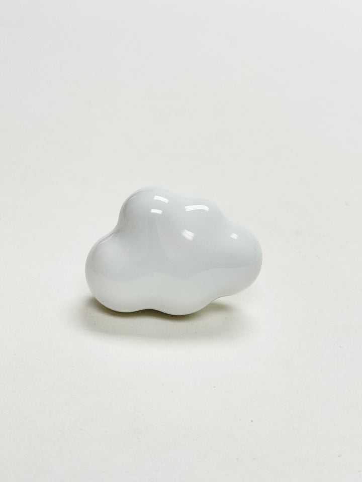 Ceramic Clouds Pink or White Colors Cabinet Knobs - Purdy Hardware - 