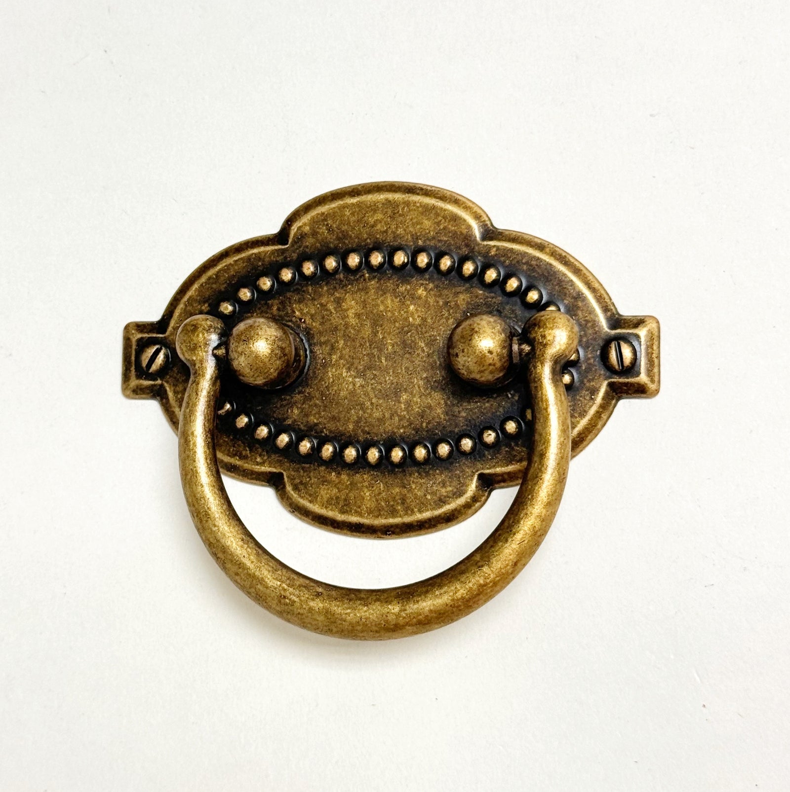 Antique Brass "Bernard" Bail Pull Cabinet Drawer Pull - Purdy Hardware - Cabinet Hardware