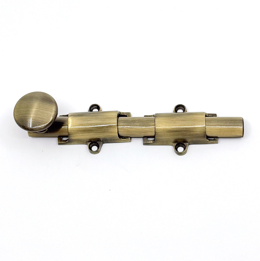 Antique Brass Transitional Surface Bolt Solid Brass for French Door & Doors