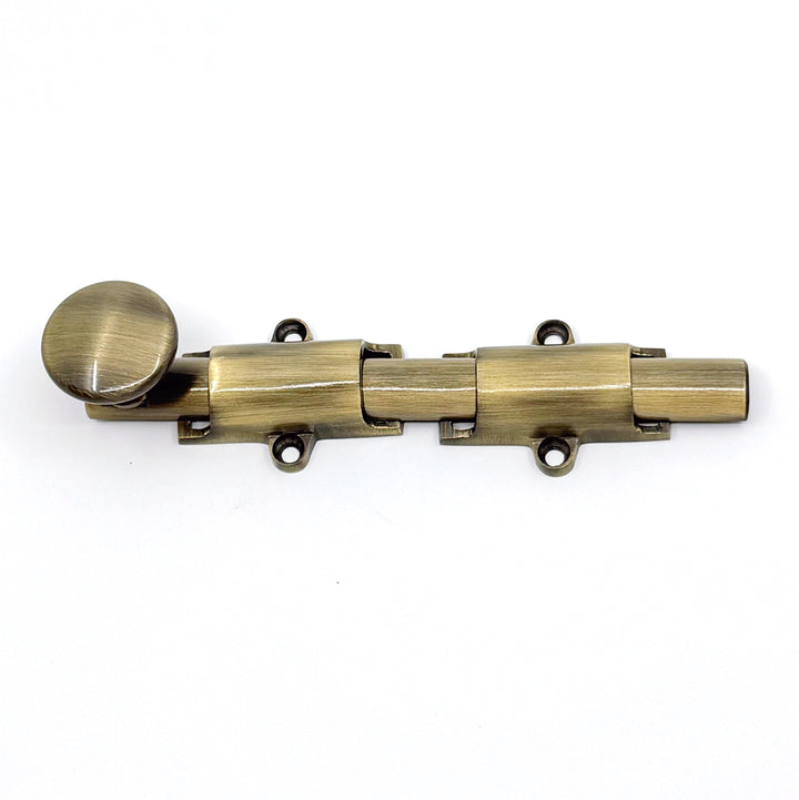 Antique Brass Transitional Surface Bolt Solid Brass for French Door & Doors