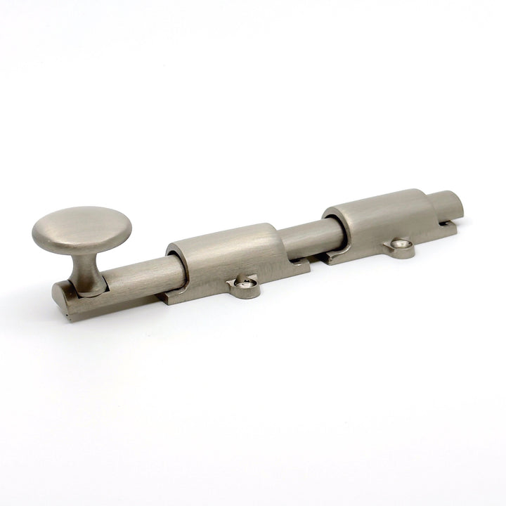 Brushed Nickel Transitional Surface Bolt for French Door & Doors