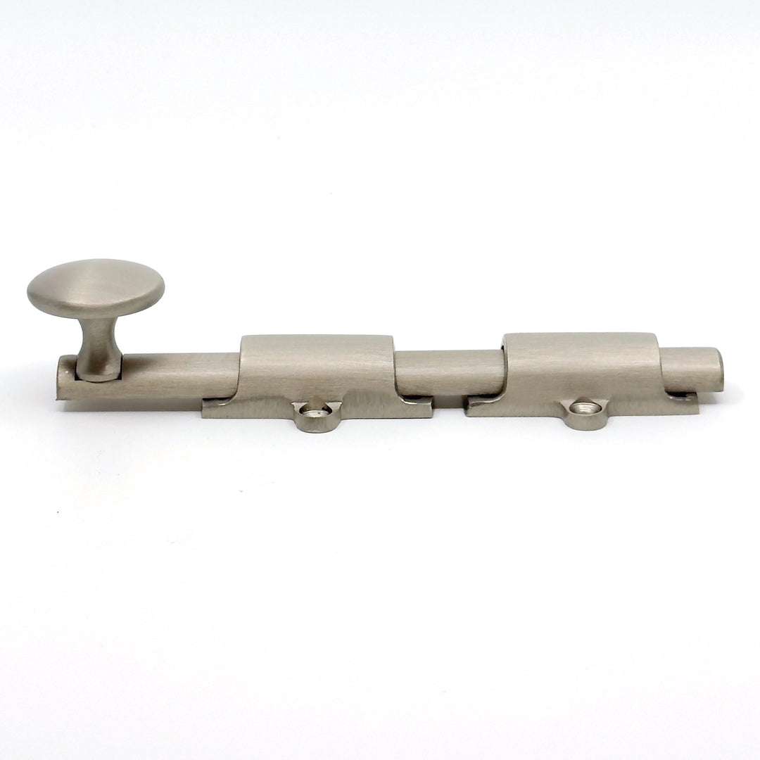 Brushed Nickel Transitional Surface Bolt for French Door & Doors