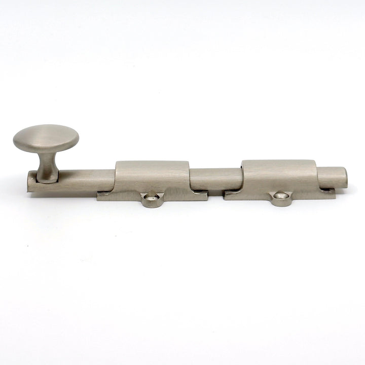 Brushed Nickel Transitional Surface Bolt for French Door & Doors