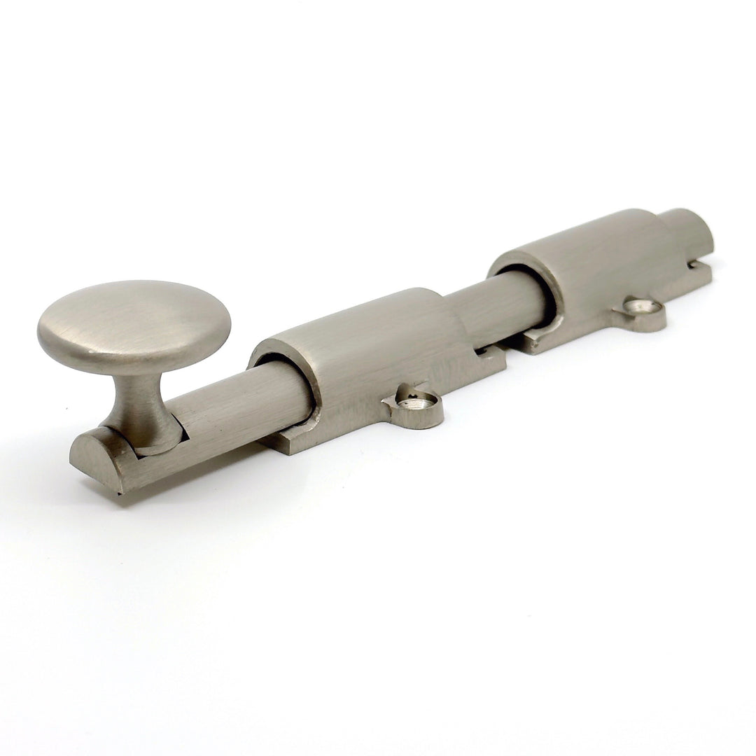 Brushed Nickel Transitional Surface Bolt for French Door & Doors