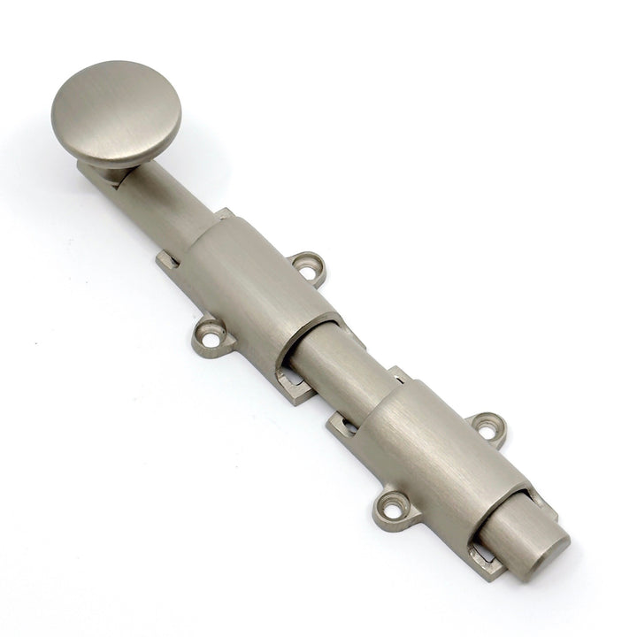 Brushed Nickel Transitional Surface Bolt for French Door & Doors