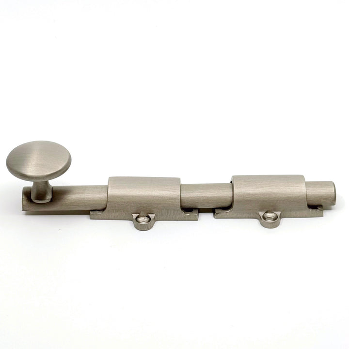 Brushed Nickel Transitional Surface Bolt for French Door & Doors