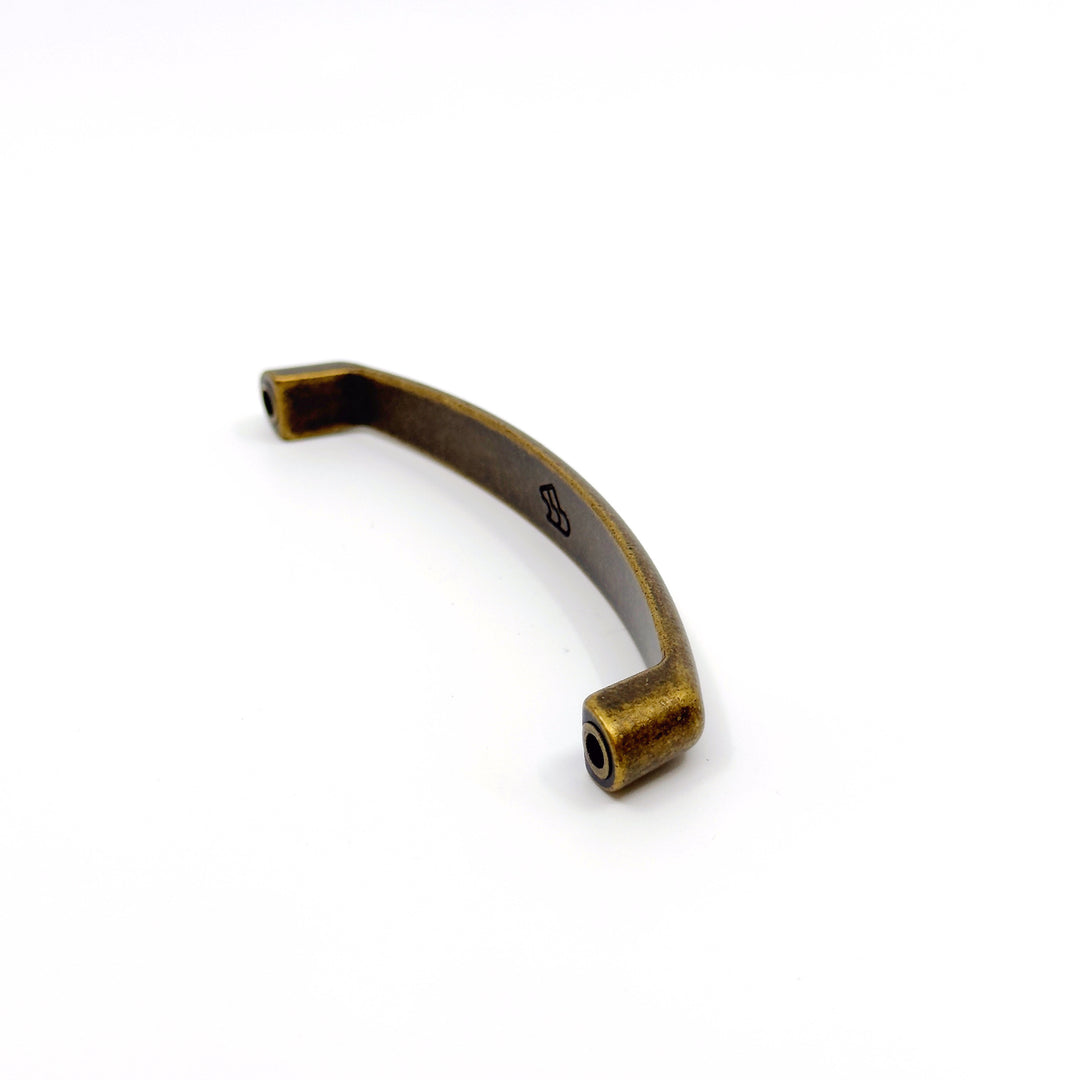 Antique Brass "Florence" Drawer Pull with Backplate
