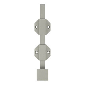 Brushed Nickel Modern Surface Bolt Solid Brass for French Door & Doors - Purdy Hardware - Casement Window Latch