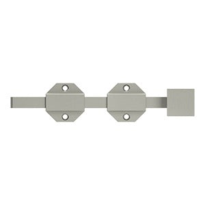 Brushed Nickel Modern Surface Bolt Solid Brass for French Door & Doors