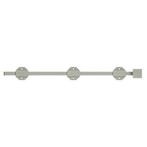 Brushed Nickel Modern Surface Bolt Solid Brass for French Door & Doors